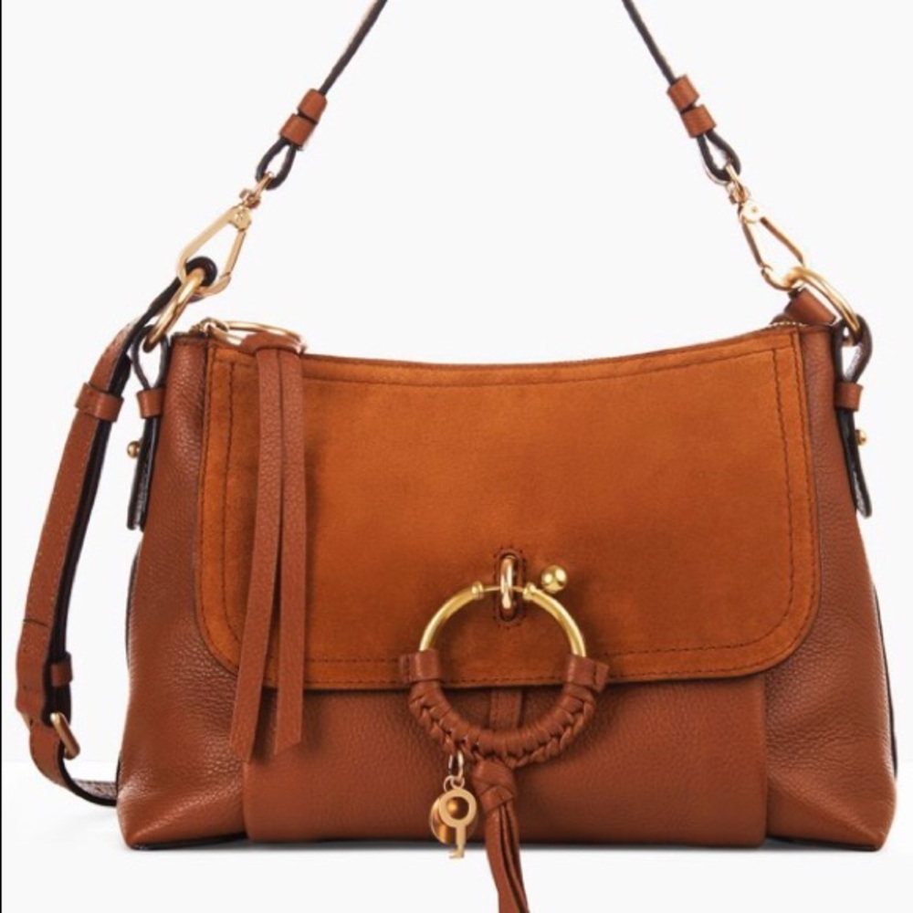 NWT Tan See By Chloe Medium Joan Crossbody bag